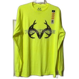 NWT! RealTree Hunting Shirt Long Sleeve Size Medium Yellow